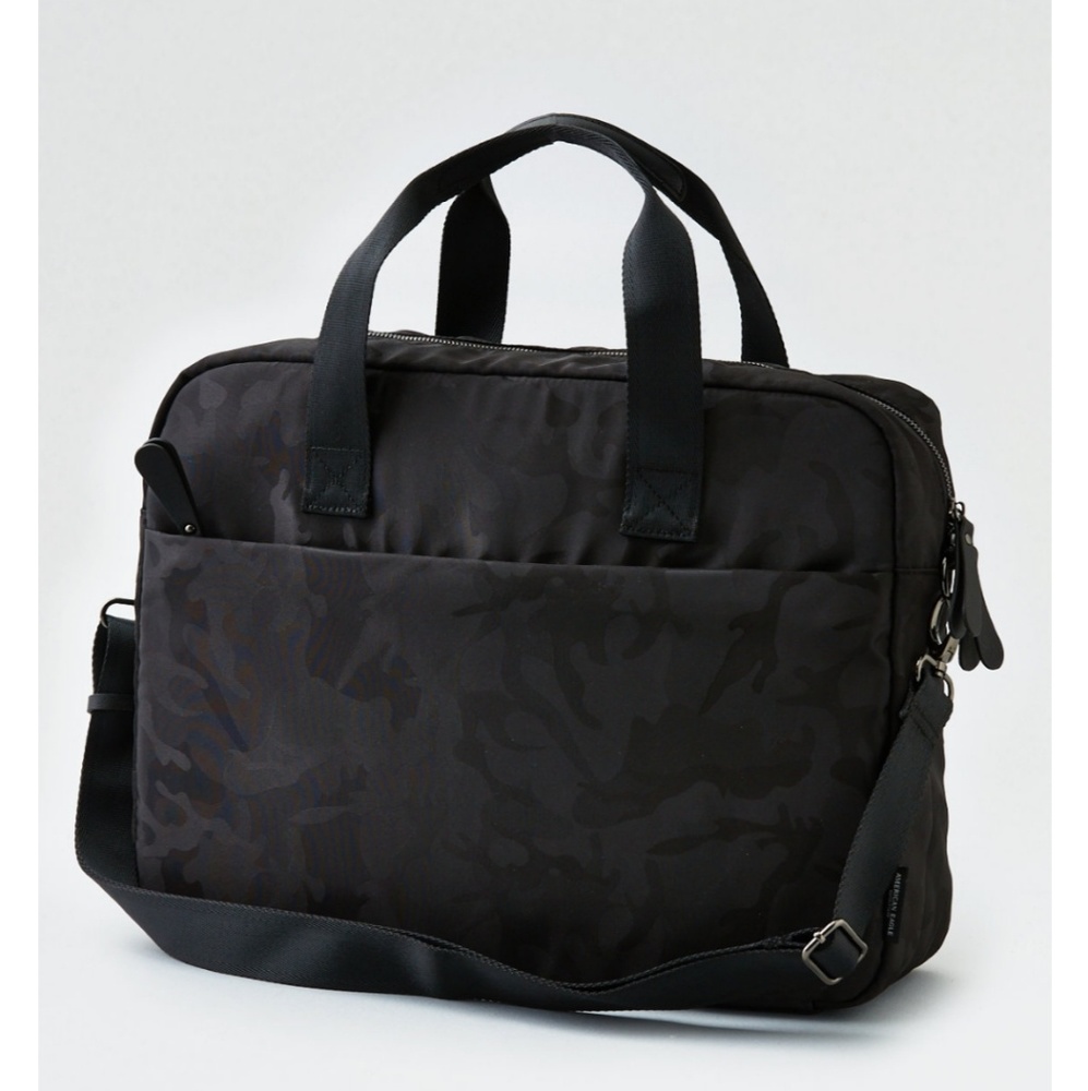 American Eagle black camo messenger bag
